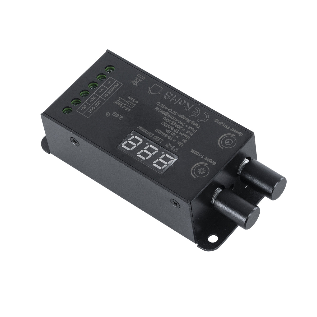 GloboStar® 73116 V1-B SKYDANCE DC RF 2.4Ghz Dimmer Constant Voltage Controller 1 Κανάλι DC 12-24V 1 x 20.5A 480W - Max 20.5A 480W - IP20 Μ9 x Π4 x Υ2.8cm - 5 Χρόνια Εγγύηση - ledmania.gr