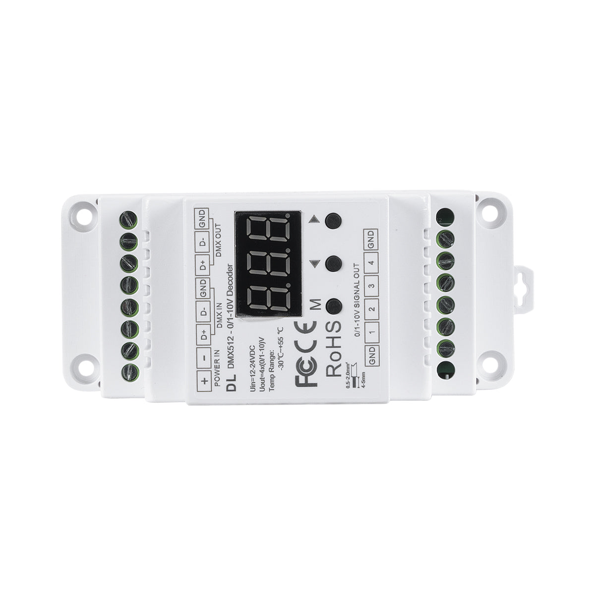 GloboStar® 73139 DL SKYDANCE DC DMX512 Signal Amplifier Din Rail Ράγας 2 Καναλιών DC 12-48V - IP20  Μ11.5 x Π5 x Υ6.5cm - 5 Χρόνια Εγγύηση - ledmania.gr