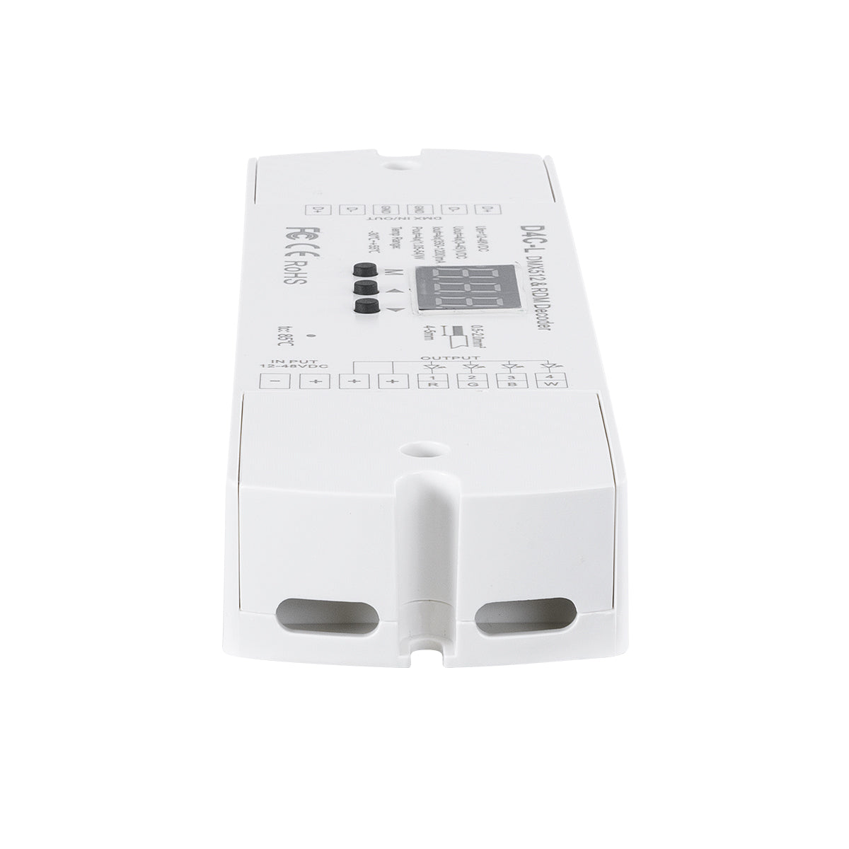 GloboStar® 73146 D4C-L SKYDANCE DC DMX512 Constant Current & RDM Decoder 4 Καναλιών DC 12-48V 4 x 1A 54W - Max 4A 216W - IP20  Μ17 x Π5 x Υ2.5cm - 5 Χρόνια Εγγύηση - ledmania.gr