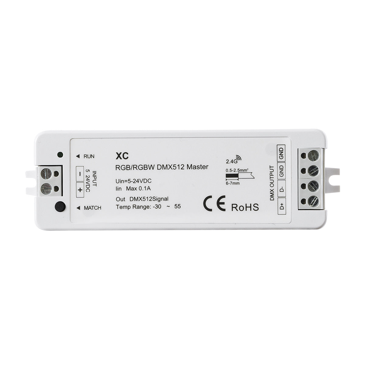 GloboStar® 73157 XC SKYDANCE DC RF 2.4Ghz DMX512 Master Digital DC 5-24V - IP20  Μ10.5 x Π3.5 x Υ2cm - 5 Χρόνια Εγγύηση - ledmania.gr
