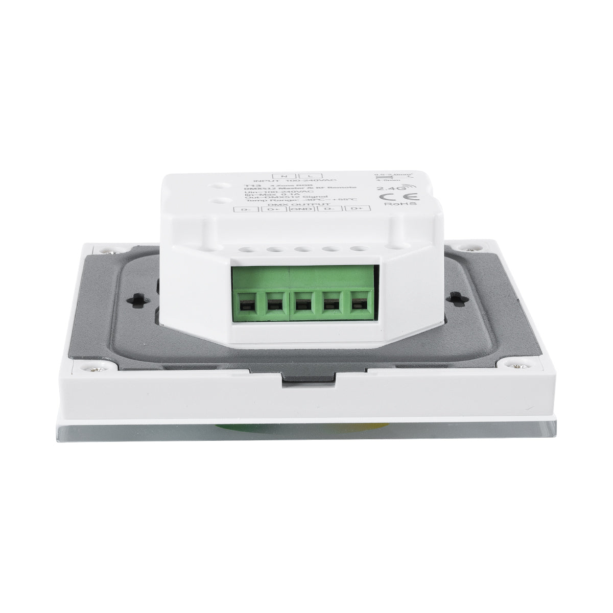GloboStar® 73161 T13 SKYDANCE Ασύρματο DMX512 Επιτοίχιο Χειριστήριο RF 2.4Ghz 4 Group για όλα τα SKYDANCE DMX512 Controller AC 100-240V Max 0.1A - IP20  Μ8.5 x Π8.5 x Υ3.5cm - 5 Χρόνια Εγγύηση - ledmania.gr