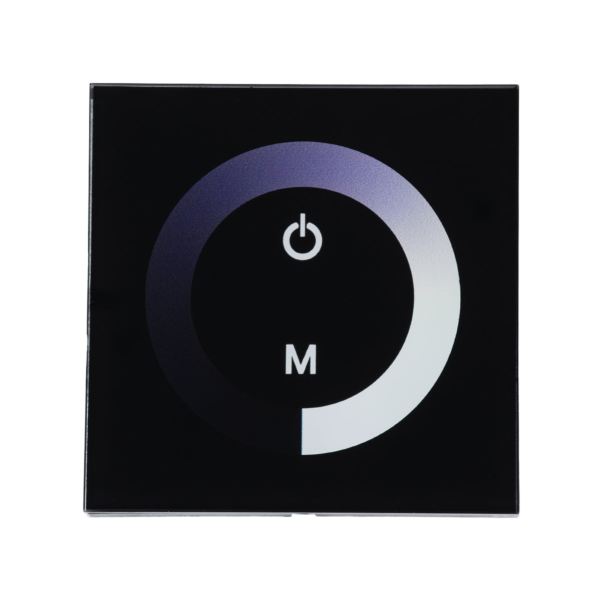 GloboStar® 73318 Επιτοίχιο Dimmer Touch - Αφής 1 Καναλιου DC 12-24V 1 x 12A 288W - Max 12A 288W - IP20 Μ9 x Π9 x Υ3.5cm - 2 Χρόνια Εγγύηση - ledmania.gr
