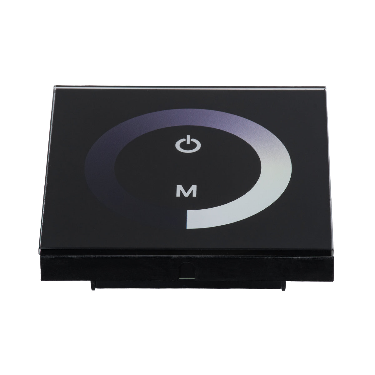 GloboStar® 73318 Επιτοίχιο Dimmer Touch - Αφής 1 Καναλιου DC 12-24V 1 x 12A 288W - Max 12A 288W - IP20 Μ9 x Π9 x Υ3.5cm - 2 Χρόνια Εγγύηση - ledmania.gr