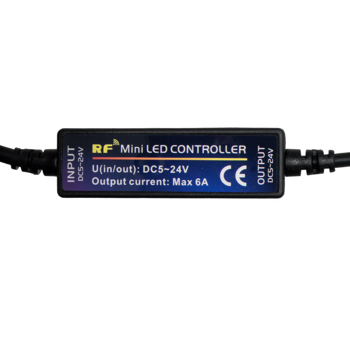 GLOBOSTAR® DIMMEROLI 73322 Σετ Dimmer με RF Ασύρματο Χειριστήριο με 1 x 6A 144W Κανάλι DC 12-24V 6A 144W Max IP20 - RF2.4Ghz - Μ31 x Π1.7 x Υ1.1cm - 2 Χρόνια Εγγύηση