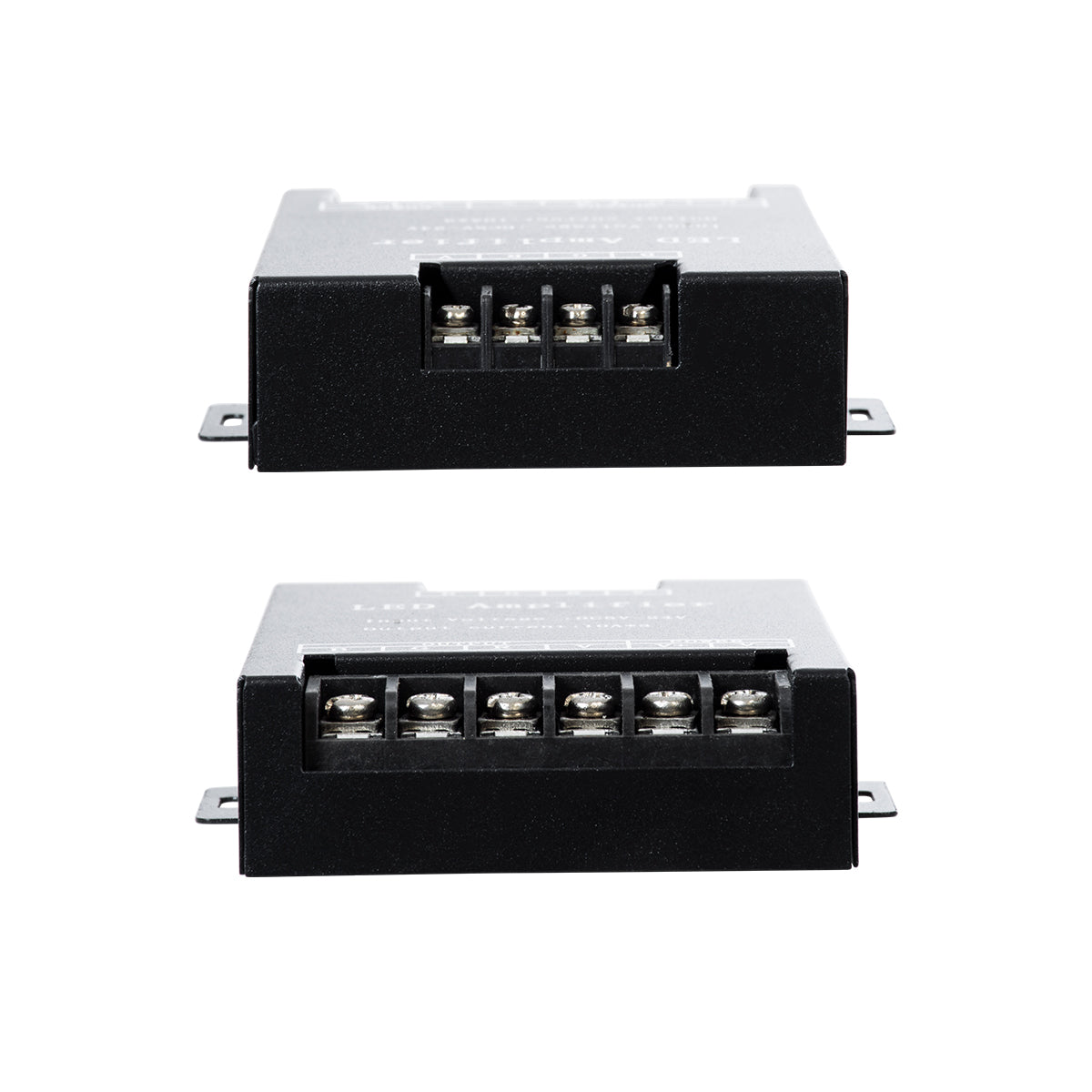 GloboStar® 73393 DC Power & Signal High Speed Amplifier Ενισχυτής Ισχύος & Σήματος Υψηλών Ταχυτήτων 3 Καναλιών DC 12-24V 3 x 10A 240W - Max 12A 720W - IP20 RGB Μ11 x Π9 x Υ2.5cm - 2 Years Warranty - ledmania.gr