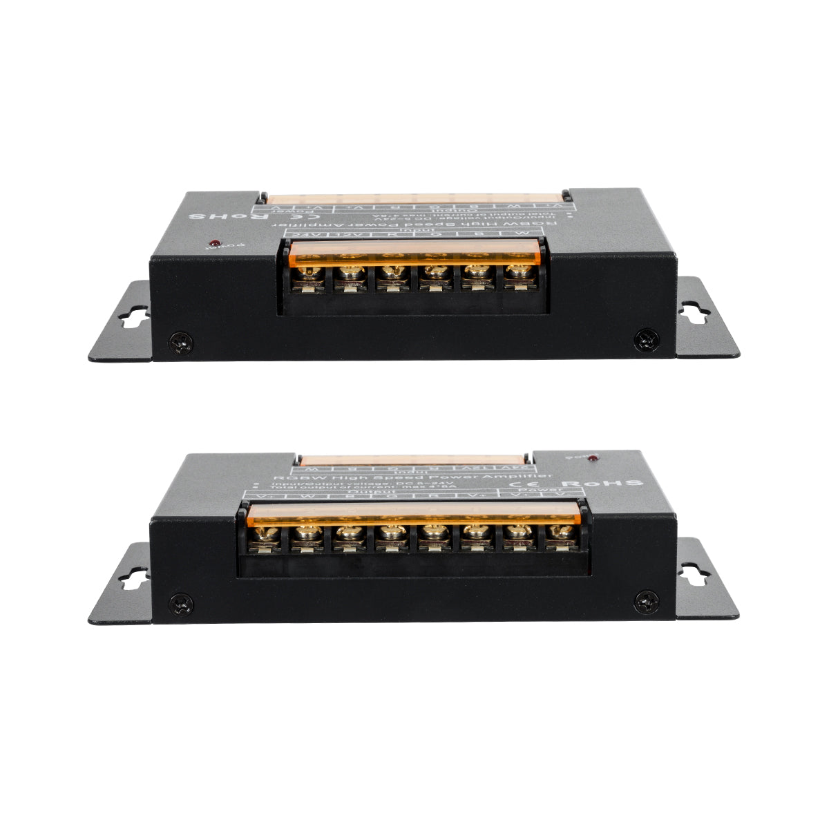 GLOBOSTAR® RGBWAMPLIFIER 73394 DC Ενισχυτής Ισχύος & Σήματος Υψηλής Ταχύτητας με 4 x 8A 192W Κανάλια DC 5-24V 32A 720W Max IP20 - Μ14.5 x Π7.5 x Υ2.5cm - 3 Χρόνια Εγγύηση