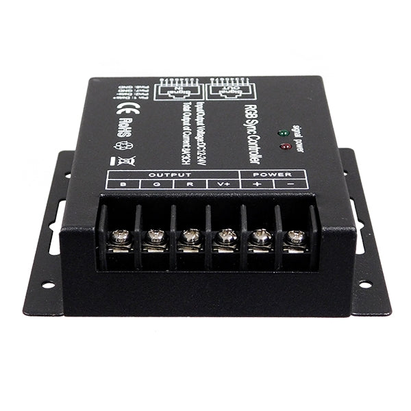 GloboStar® 73410 Ασύρματος LED RGB Controller με Χειριστήριο Αφής 2.4G RF SYNC 12V (288w) - 24V (576w) DC - ledmania.gr