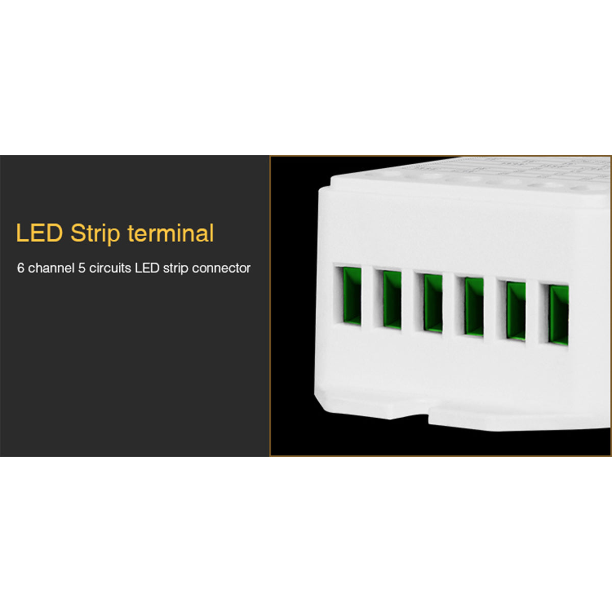 GloboStar® 73422 LS2 Mi-BOXER DC RF 2.4Ghz 5 in 1 Dimmer High Speed Controller / Dimmer 5 Καναλιών DC 12-24V 5 x 3A 72W - Max 15A 360W - IP20 RGBW+WW Μ13 x Π5 x Υ2.5cm - 5 Years Warranty - ledmania.gr