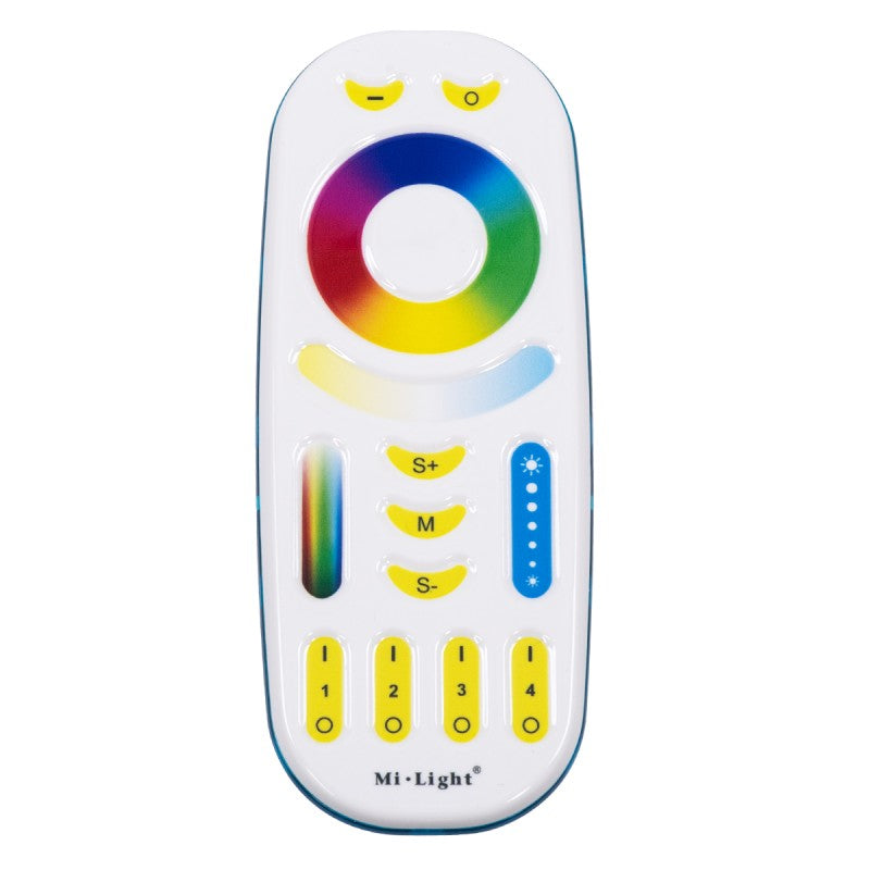 GloboStar® 73434 FUT092 Mi-Light Ασύρματο Χειριστήριο Αφής RF 2.4Ghz 4 Group για όλα τα RGBW+WW Mi-BOXER Controller DC 3V 2 x AAA - IP20 Λευκό - Μ13.7 x Π5.5 x Υ2cm - 5 Years Warranty - ledmania.gr