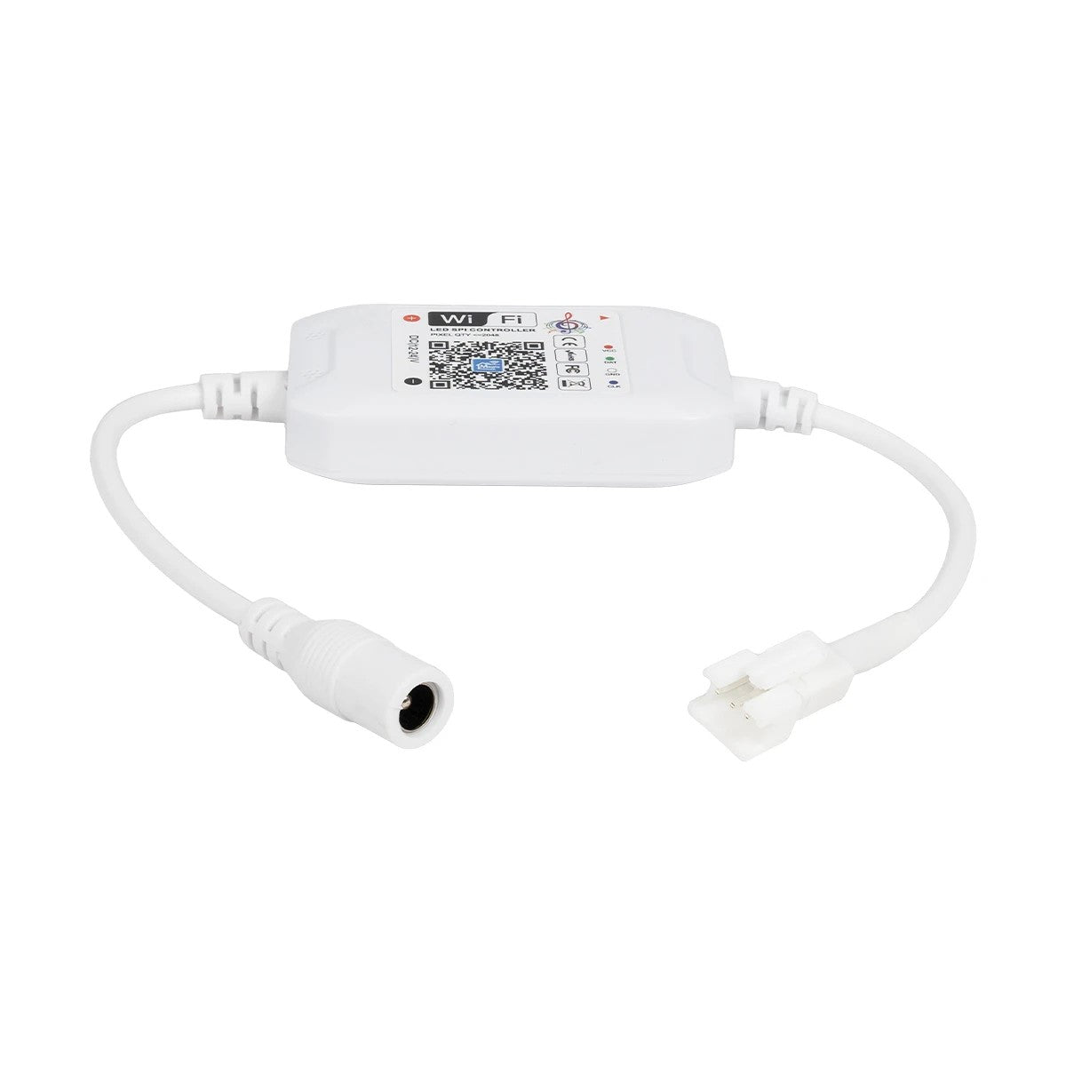 GLOBOSTAR® ZENGGE-WFMNA 73450 RF & WiFi 2.4G Ψηφιακός Pixel Addressable Controller DC 5-12-24V IP20 - WiFi 2.4G & Bluetooth - SPI/TTL Protocol 2048 IC - Μ10.5 x Π4.5 x Υ1.5cm - 2 Χρόνια Εγγύηση