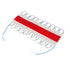 GloboStar® 73705 20 Τεμάχια x LED Modules 3 x SMD 5050 0.8W 50lm DC 12V - Αδιάβροχο IP66 - Μπλε - 2 Χρόνια Εγγύηση - ledmania.gr