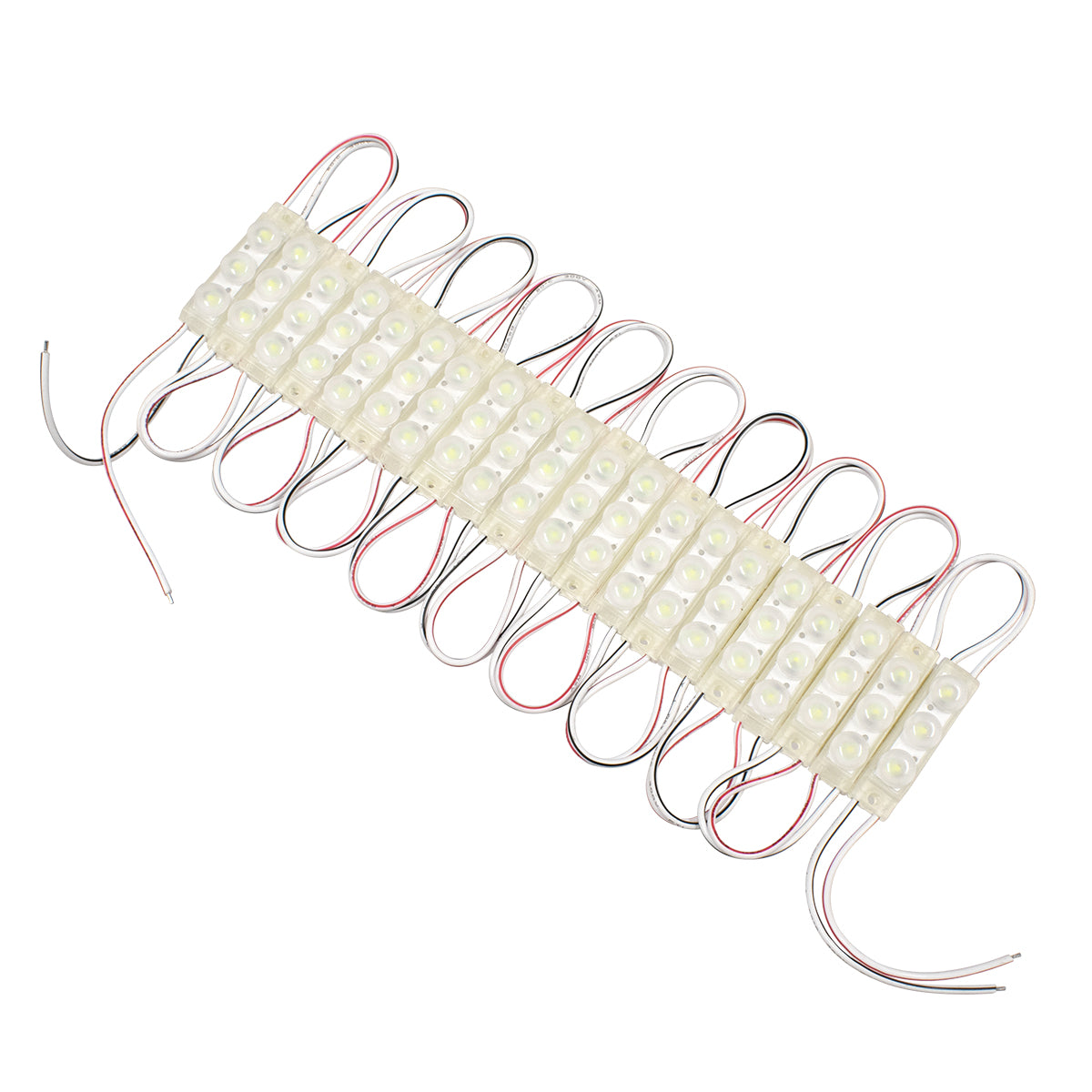 GLOBOSTAR® MODULOMI 73709 Module LED 1W 120lm 120° DC 12V Αδιάβροχο IP65 3 x SMD3030 Chip Ψυχρό Λευκό 6000K Dimmable - Μ4.1 x Π1.1 x Υ1.1cm - Πακέτο 20 Τεμαχίων - 3 Χρόνια Εγγύηση