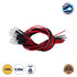 GLOBOSTAR® DIODECHIP 73731 Δίοδος LED 0.3W 24lm 90° DC 12V Αδιάβροχο IP65 Θερμό Λευκό 2700K Dimmable - Μ0.5 x Π0.5 x Υ20cm - Πακέτο 10 Τεμαχίων - 2 Χρόνια Εγγύηση