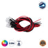 GloboStar® DIODE-LED 73738 Χαμηλής Ισχύος Δίοδος LED 0.3W DC 12V - Φ0.5 x Υ1cm - Πολύχρωμο RGB - Dimmable - Συσκευασία 10 Τεμαχίων - 2 Χρόνια Εγγύηση - ledmania.gr