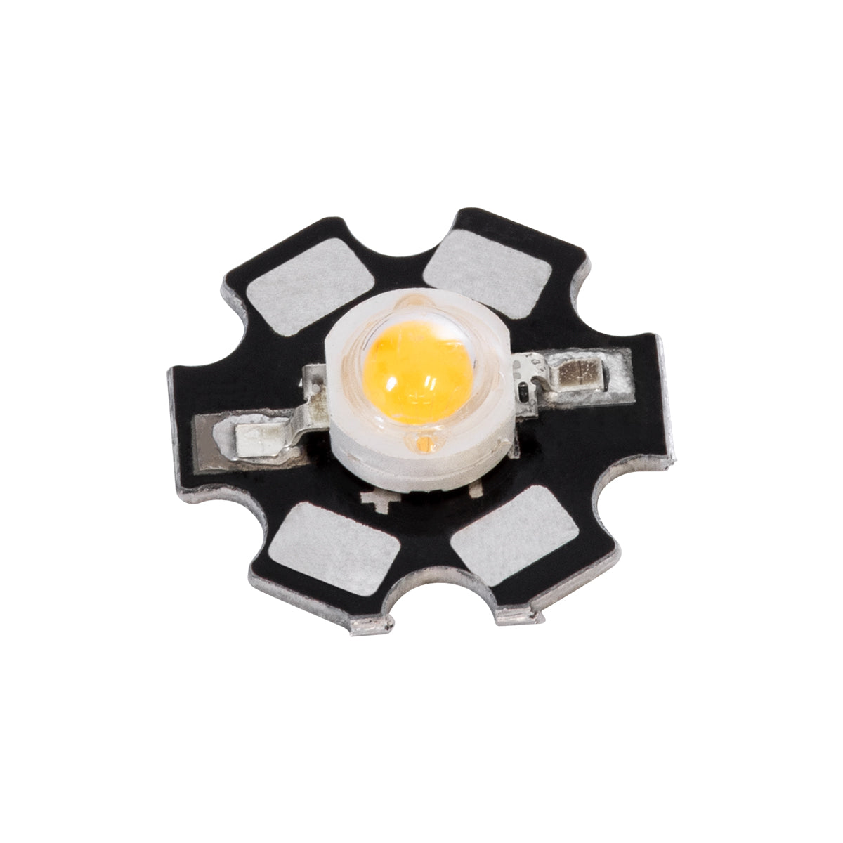 GloboStar® 73745 High Power Star LED - Υψηλής Ισχύος Star LED 5W DC 3.2V Θερμό Λευκό 2700K Φ2 x Υ0.6cm - 2 Χρόνια Εγγύηση - ledmania.gr