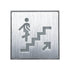 GloboStar® SENSATI 75659 Φωτιστικό Τοίχου Ένδειξης STAIRS UP ARROW LED 1W AC 220-240V IP20 - Σώμα Αλουμινίου - Μ11 x Π11 x Υ3cm - Πράσινο - ledmania.gr
