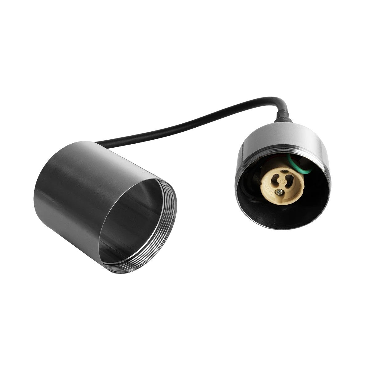 GLOBOSTAR® GARDEON 75580 Φωτιστικό Σποτ για Φυτά - Δέντρα με Βάση Κήπου / Καρφωτό για Λάμπα MR16 με Ντουί GU10 AC 220-240V Αδιάβροχο IP67 - Νίκελ Χρώμιο - Μ6 x Π6 x Υ43.5cm
