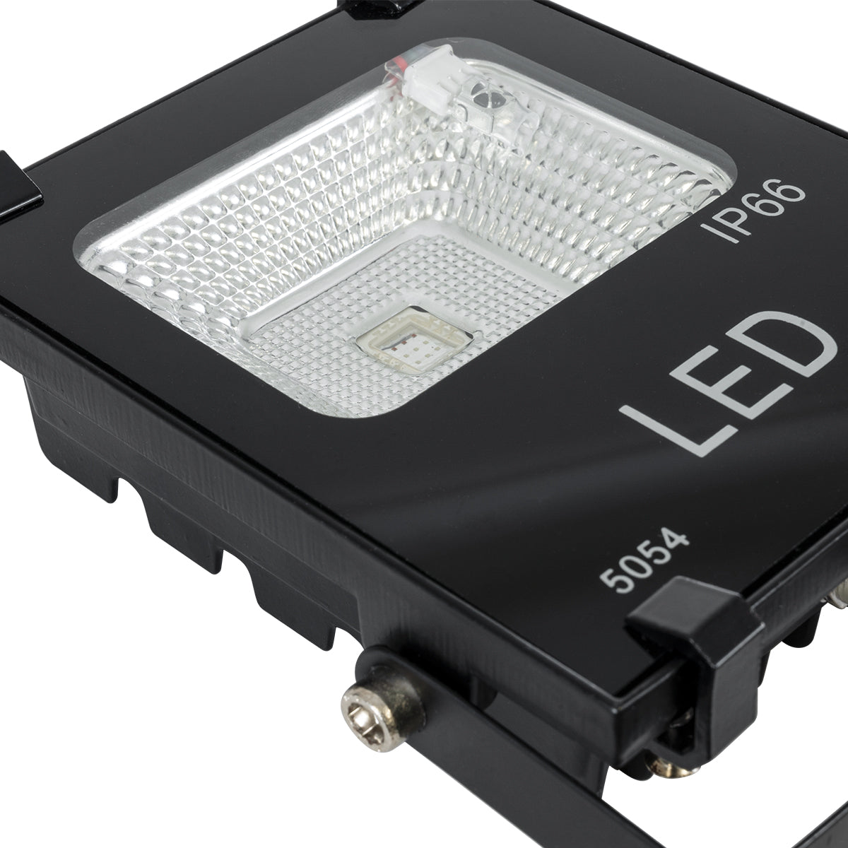 GLOBOSTAR® RGBFLOOD 75600 Προβολέας με IR Ασύρματο Χειριστήριο LED 10W 650lm 120° AC 220-240V Αδιάβροχο IP66 Πολύχρωμο RGB Dimmable - Μαύρο Ματ - Μ11 x Π4 x Υ13.5cm - 2 Χρόνια Εγγύηση
