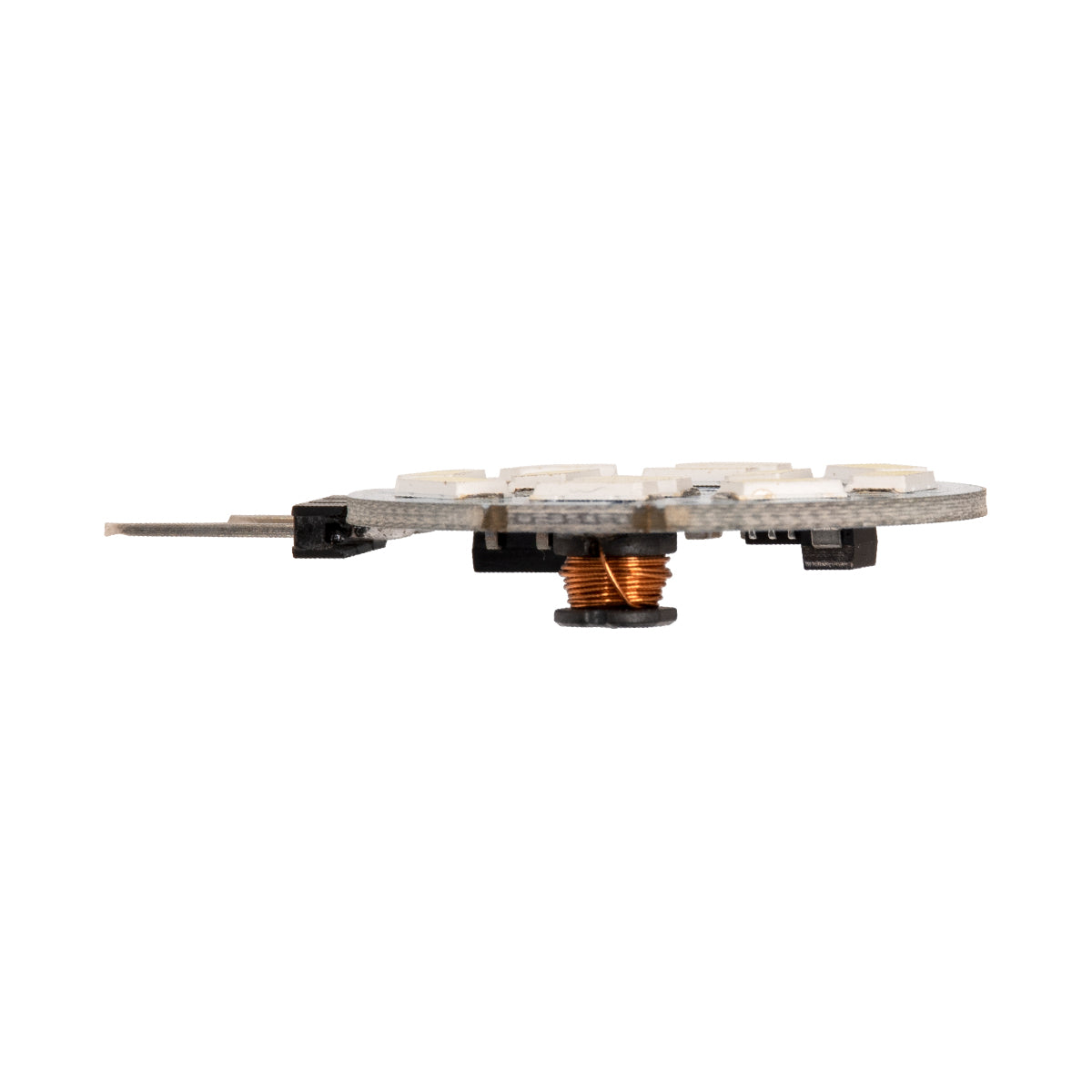 GLOBOSTAR® G4SIDE 76100 Λάμπα G4 LED 4.5W 450lm 120° DC 12-24V IP20 Ψυχρό Λευκό 6000K Dimmable - Sanan SMD Chip - Side Pin - Μ3 x Π3 x Υ0.8cm - 2 Χρόνια Εγγύηση