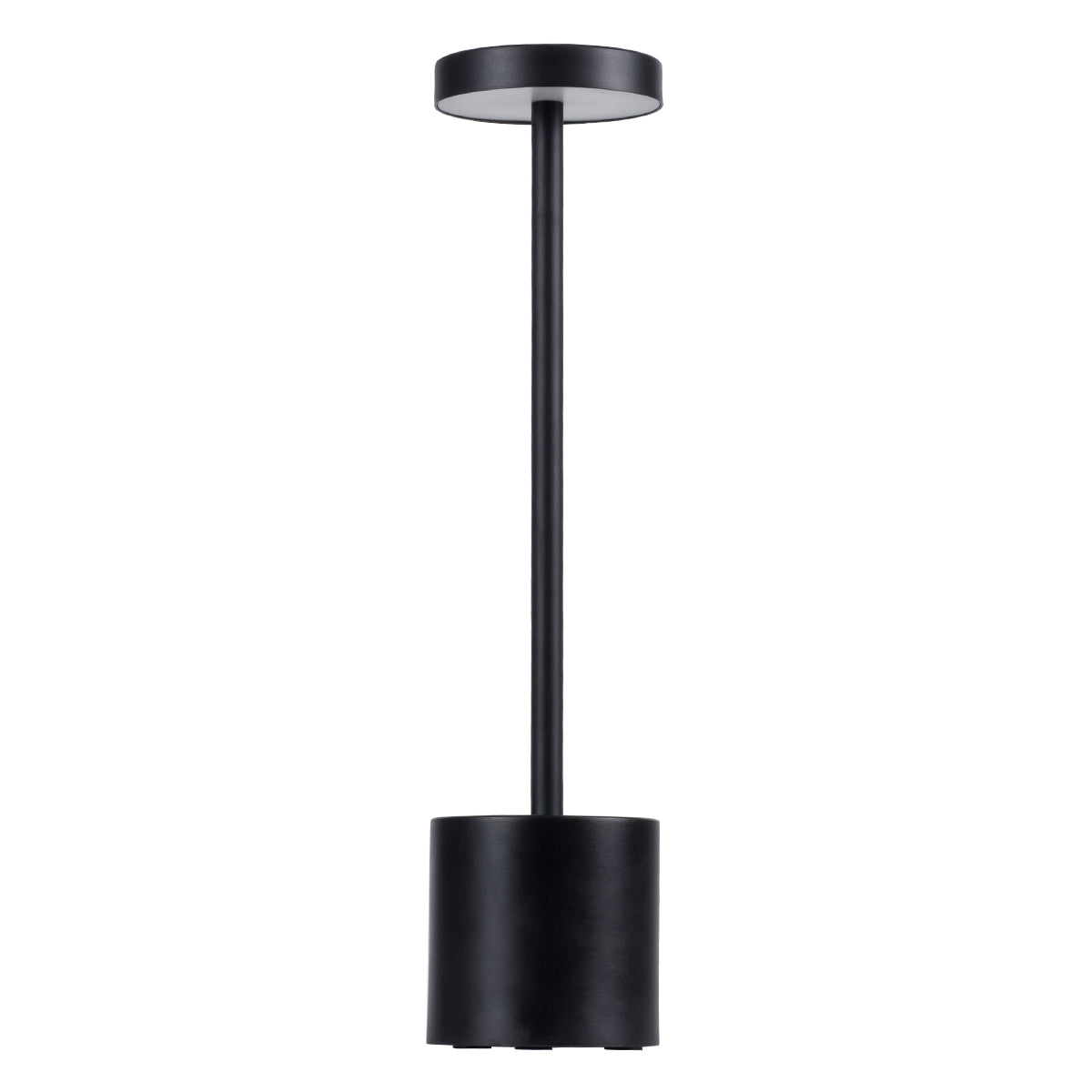 GloboStar® JOJO 76520 Μοντέρνο Επιτραπέζιο Φωτιστικό Πορτατίφ LED 1.5W 105lm 120° DC 5V Επαναφορτιζόμενο με Μπαταρία Li-ion 1800mAh - Διακόπτη Αφής με 3 Εναλλαγές Φωτισμού CCT Θερμό - Φυσικό - Ψυχρό 1500K - 4500K - 6000K Dimmable - D8 x H34cm - Μαύρο - ledmania.gr