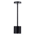GloboStar® JOJO 76520 Μοντέρνο Επιτραπέζιο Φωτιστικό Πορτατίφ LED 1.5W 105lm 120° DC 5V Επαναφορτιζόμενο με Μπαταρία Li-ion 1800mAh - Διακόπτη Αφής με 3 Εναλλαγές Φωτισμού CCT Θερμό - Φυσικό - Ψυχρό 1500K - 4500K - 6000K Dimmable - D8 x H34cm - Μαύρο - ledmania.gr