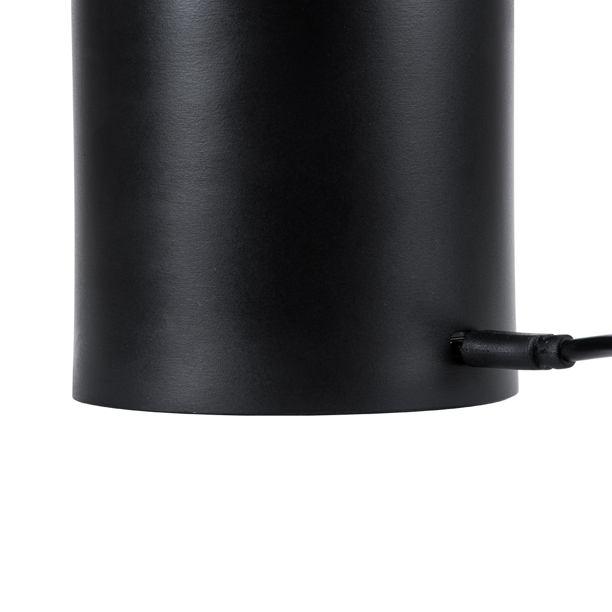 GloboStar® JOJO 76520 Μοντέρνο Επιτραπέζιο Φωτιστικό Πορτατίφ LED 1.5W 105lm 120° DC 5V Επαναφορτιζόμενο με Μπαταρία Li-ion 1800mAh - Διακόπτη Αφής με 3 Εναλλαγές Φωτισμού CCT Θερμό - Φυσικό - Ψυχρό 1500K - 4500K - 6000K Dimmable - D8 x H34cm - Μαύρο - ledmania.gr