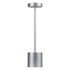 GloboStar® JOJO 76521 Μοντέρνο Επιτραπέζιο Φωτιστικό Πορτατίφ LED 1.5W 105lm 120° DC 5V Επαναφορτιζόμενο με Μπαταρία Li-ion 1800mAh - Διακόπτη Αφής με 3 Εναλλαγές Φωτισμού CCT Θερμό - Φυσικό - Ψυχρό 1500K - 4500K - 6000K Dimmable - D8 x H34cm - Ασημί - ledmania.gr