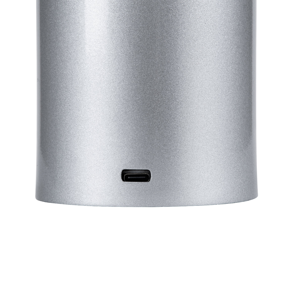 GloboStar® JOJO 76521 Μοντέρνο Επιτραπέζιο Φωτιστικό Πορτατίφ LED 1.5W 105lm 120° DC 5V Επαναφορτιζόμενο με Μπαταρία Li-ion 1800mAh - Διακόπτη Αφής με 3 Εναλλαγές Φωτισμού CCT Θερμό - Φυσικό - Ψυχρό 1500K - 4500K - 6000K Dimmable - D8 x H34cm - Ασημί - ledmania.gr