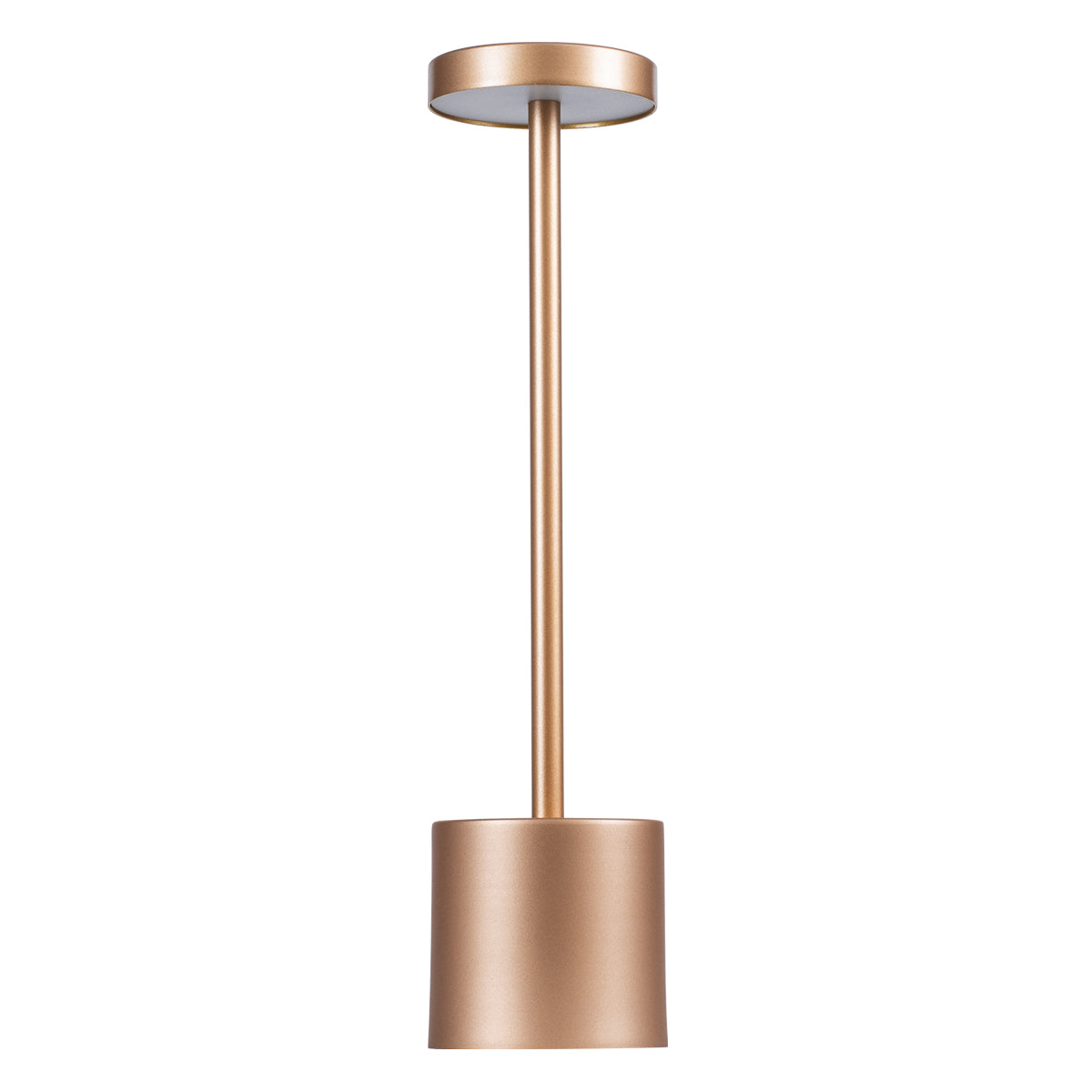 GloboStar® JOJO 76522 Μοντέρνο Επιτραπέζιο Φωτιστικό Πορτατίφ LED 1.5W 105lm 120° DC 5V Επαναφορτιζόμενο με Μπαταρία Li-ion 1800mAh - Διακόπτη Αφής με 3 Εναλλαγές Φωτισμού CCT Θερμό - Φυσικό - Ψυχρό 1500K - 4500K - 6000K Dimmable - D8 x H34cm - Χάλκινο - ledmania.gr