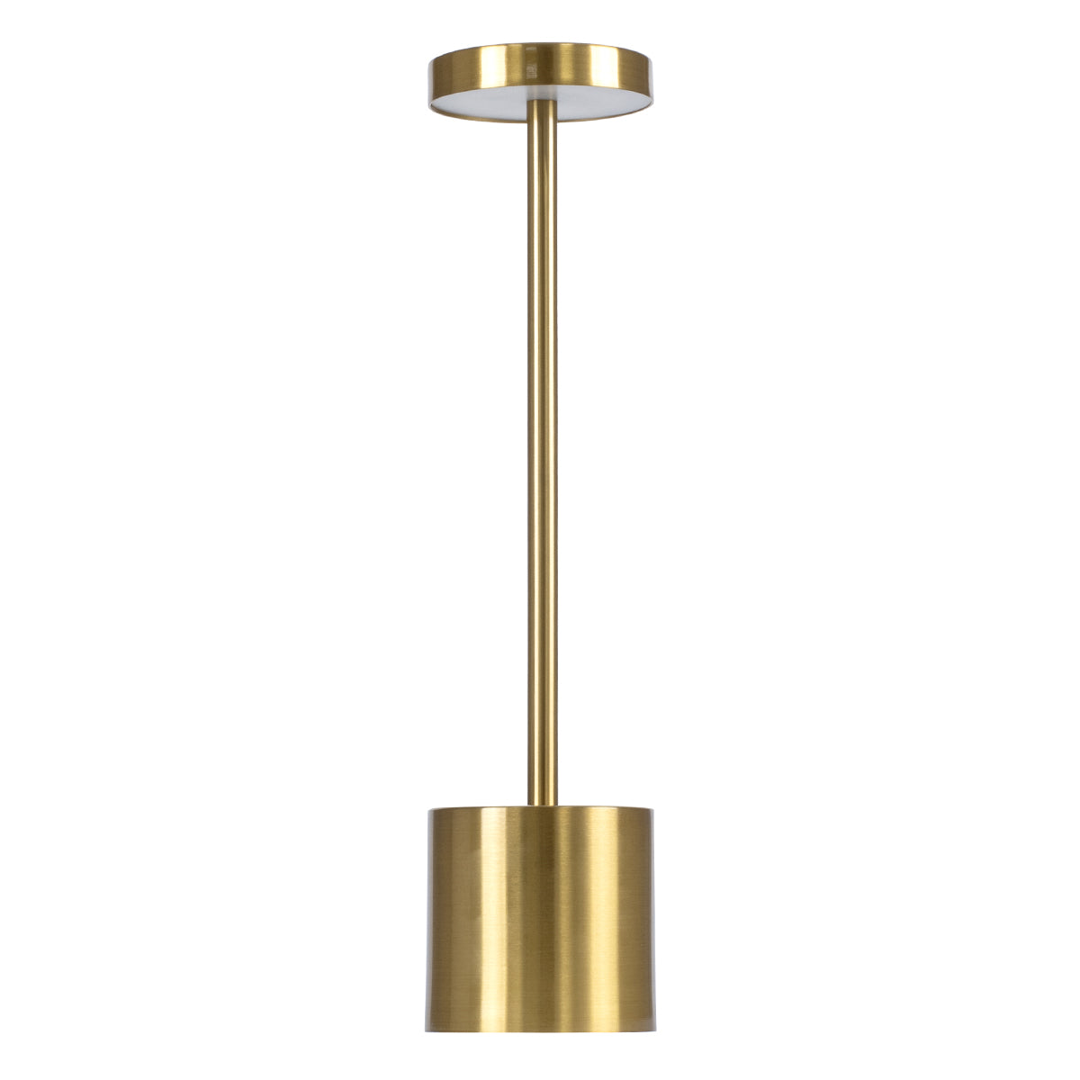 GloboStar® JOJO 76523 Μοντέρνο Επιτραπέζιο Φωτιστικό Πορτατίφ LED 1.5W 105lm 120° DC 5V Επαναφορτιζόμενο με Μπαταρία Li-ion 1800mAh - Διακόπτη Αφής με 3 Εναλλαγές Φωτισμού CCT Θερμό - Φυσικό - Ψυχρό 1500K - 4500K - 6000K Dimmable - D8 x H34cm - Χρυσό - ledmania.gr
