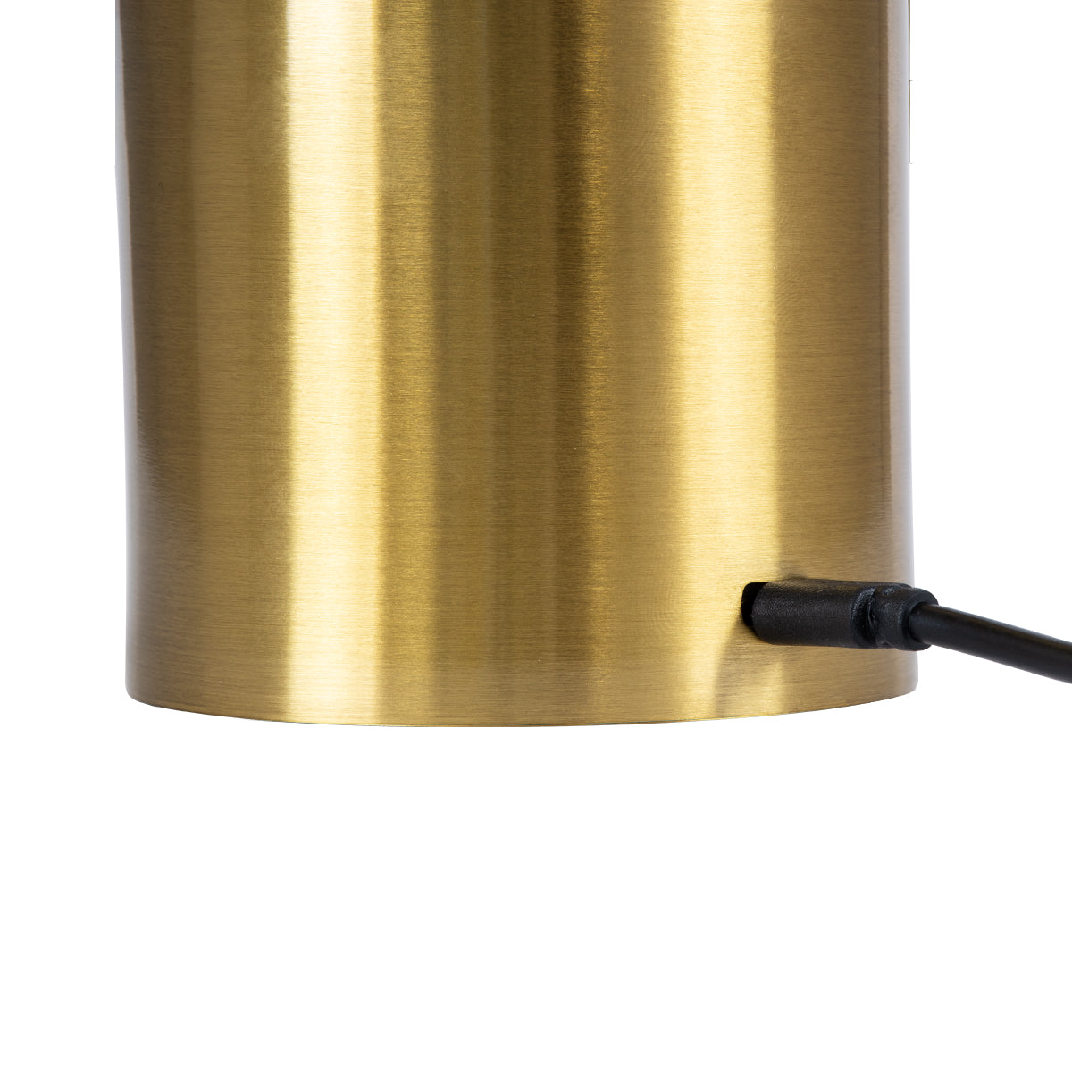 GloboStar® JOJO 76523 Μοντέρνο Επιτραπέζιο Φωτιστικό Πορτατίφ LED 1.5W 105lm 120° DC 5V Επαναφορτιζόμενο με Μπαταρία Li-ion 1800mAh - Διακόπτη Αφής με 3 Εναλλαγές Φωτισμού CCT Θερμό - Φυσικό - Ψυχρό 1500K - 4500K - 6000K Dimmable - D8 x H34cm - Χρυσό - ledmania.gr