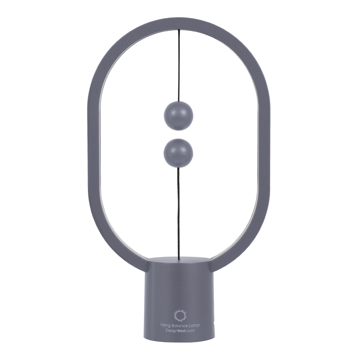 GloboStar® 76545 Επιτραπέζιο Φωτιστικό Πορτατίφ LED 15W 1500lm 360° DC 5V IP20 Θερμό Λευκό 2700K Γκρι & Λευκό Πλαστικό - Μ14 x Π5.5 x Υ24.8cm - 2 Xρόνια Εγγύηση - ledmania.gr