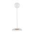 GLOBOSTAR® LUCORA 76555 Μοντέρνο Επιτραπέζιο Φωτιστικό Γραφείου με Ασύρματη Φόρτιση 10W 2A & 4W Bluetooth Ηχείο LED 3W 300lm 120° DC 5V με USB-C IP20 Ρυθμιζόμενο Λευκό CCT με Αφή 2700K/4500K/6000K Dimmable - Sanan SMD Chip - Λευκό - Μ12 x Π12 x Υ34cm -... - ledmania.gr