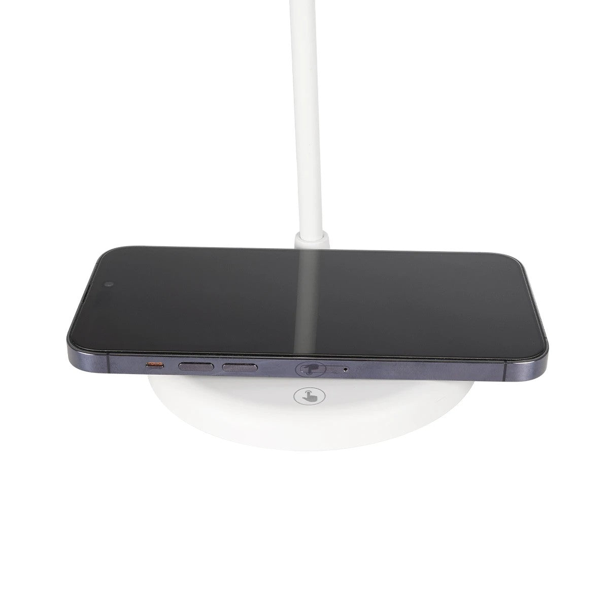 GLOBOSTAR® LUCORA 76555 Μοντέρνο Επιτραπέζιο Φωτιστικό Γραφείου με Ασύρματη Φόρτιση 10W 2A & 4W Bluetooth Ηχείο LED 3W 300lm 120° DC 5V με USB-C IP20 Ρυθμιζόμενο Λευκό CCT με Αφή 2700K/4500K/6000K Dimmable - Sanan SMD Chip - Λευκό - Μ12 x Π12 x Υ34cm -... - ledmania.gr