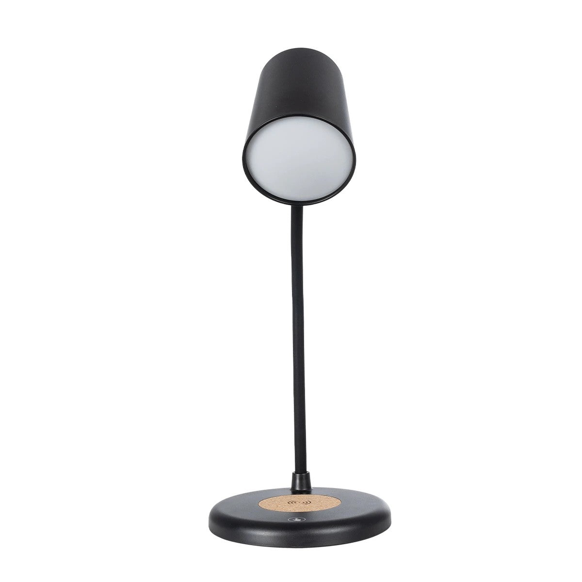 GLOBOSTAR® LUCORA 76556 Μοντέρνο Επιτραπέζιο Φωτιστικό Γραφείου με Ασύρματη Φόρτιση 10W 2A & 4W Bluetooth Ηχείο LED 3W 300lm 120° DC 5V με USB-C IP20 Ρυθμιζόμενο Λευκό CCT με Αφή 2700K/4500K/6000K Dimmable - Sanan SMD Chip - Μαύρο - Μ12 x Π12 x Υ34cm -... - ledmania.gr