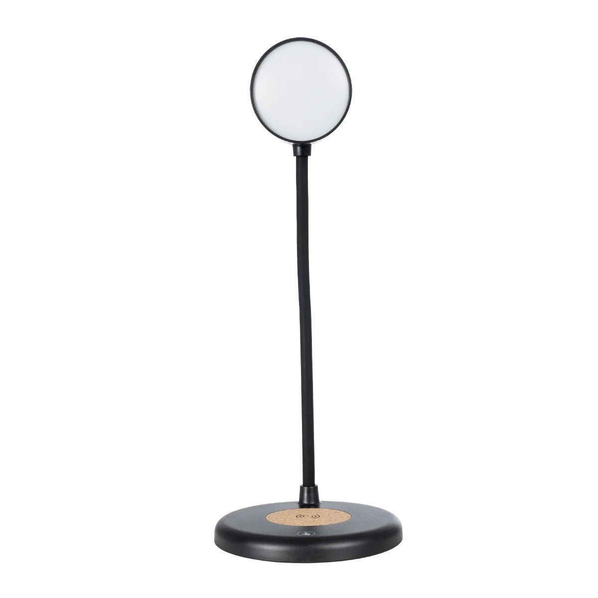 GLOBOSTAR® LUCORA 76556 Μοντέρνο Επιτραπέζιο Φωτιστικό Γραφείου με Ασύρματη Φόρτιση 10W 2A & 4W Bluetooth Ηχείο LED 3W 300lm 120° DC 5V με USB-C IP20 Ρυθμιζόμενο Λευκό CCT με Αφή 2700K/4500K/6000K Dimmable - Sanan SMD Chip - Μαύρο - Μ12 x Π12 x Υ34cm -... - ledmania.gr