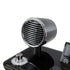 GLOBOSTAR® OLDY 76563 Μοντέρνο Επιτραπέζιο Φωτιστικό Γραφείου με Ασύρματη Φόρτιση 15W 3A, 5W Bluetooth Ηχείο & Ψηφιακό Ρολόι LED 3W 300lm 120° DC 5V με USB-C IP20 Ρυθμιζόμενο Λευκό CCT με Αφή 2700K/4500K/6000K Dimmable - Sanan SMD Chip - Μαύρο - Μ13 x ...