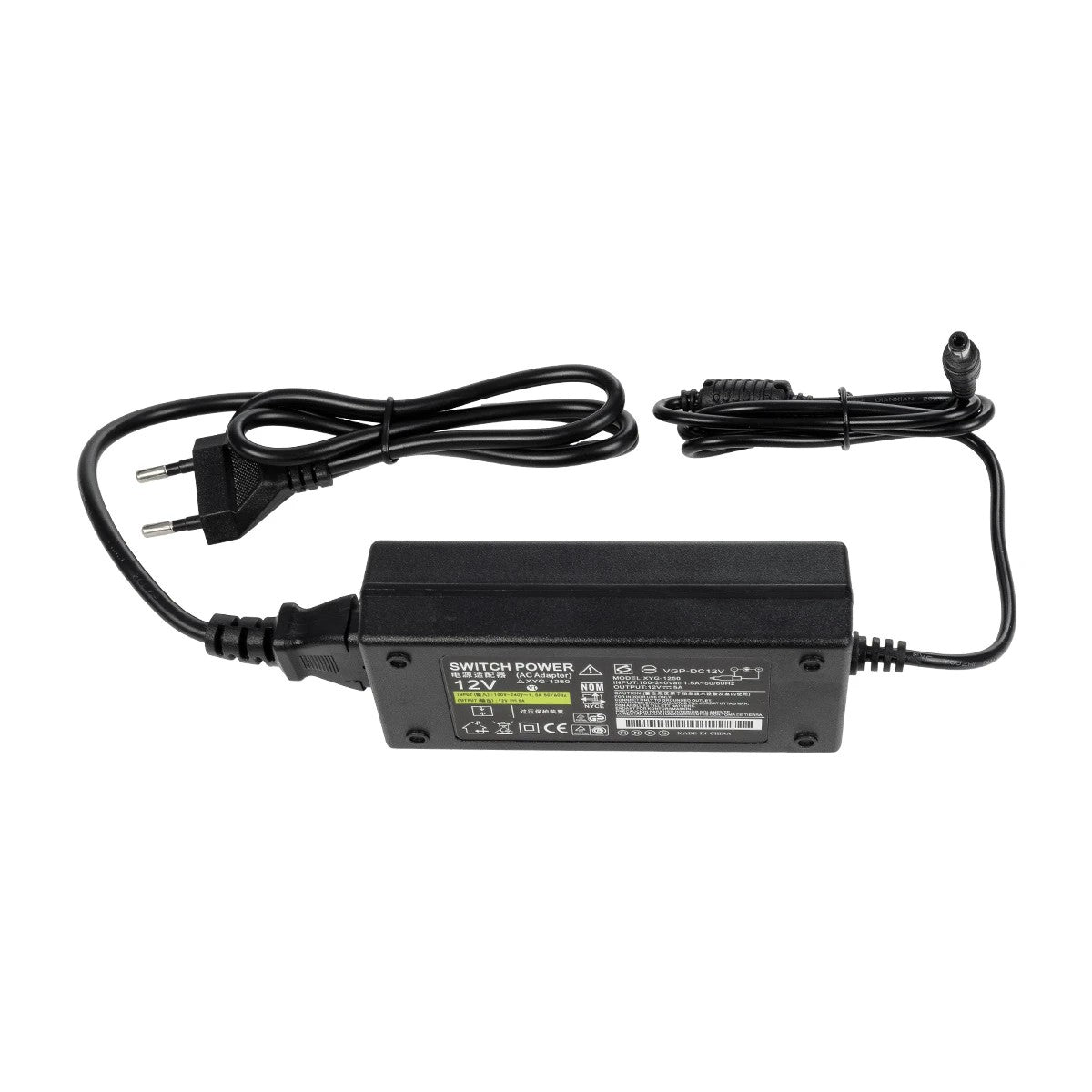 GloboStar® 73073 Πλαστικό Τροφοδοτικό SELV για προΪόντα LED 60W 5A - AC220-240V σε DC 12V - IP20 - Μ12 x Π5 x Υ3cm - 2 Χρόνια Εγγύηση - ledmania.gr