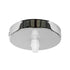GloboStar® DIY 77502 Επιτοίχια Στρογγυλή Ροζέτα - Βάση για 1 Κρεμαστό Φωτιστικό - Φ10 x Υ2cm - Χρώμιο / Νίκελ - Μεταλλικό - 5 Χρόνια Εγγύηση - ledmania.gr