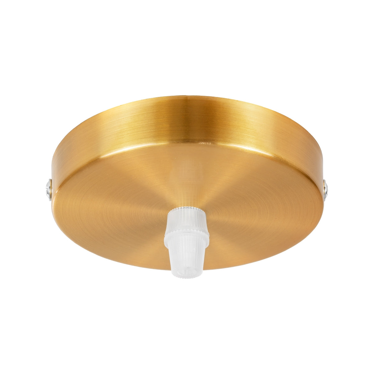 GloboStar® DIY 77503 Επιτοίχια Στρογγυλή Ροζέτα - Βάση για 1 Κρεμαστό Φωτιστικό - Φ10 x Υ2cm - Χρυσό - Μεταλλικό - 5 Χρόνια Εγγύηση - ledmania.gr