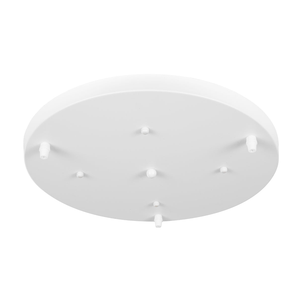 GloboStar® DIY 77540 Επιτοίχια Στρογγυλή Ροζέτα - Βάση για 3 Κρεμαστά Φωτιστικά - Φ40 x Υ3cm - Λευκό - Μεταλλικό - 5 Χρόνια Εγγύηση - ledmania.gr