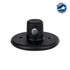 GloboStar® DIY 77560 Επιτοίχιο Εξάρτημα Στήριξης Καλωδίου Φωτιστικού - Φ4.5 x Υ2cm - Μαύρο - Σιλικόνης - 5 Χρόνια Εγγύηση - ledmania.gr