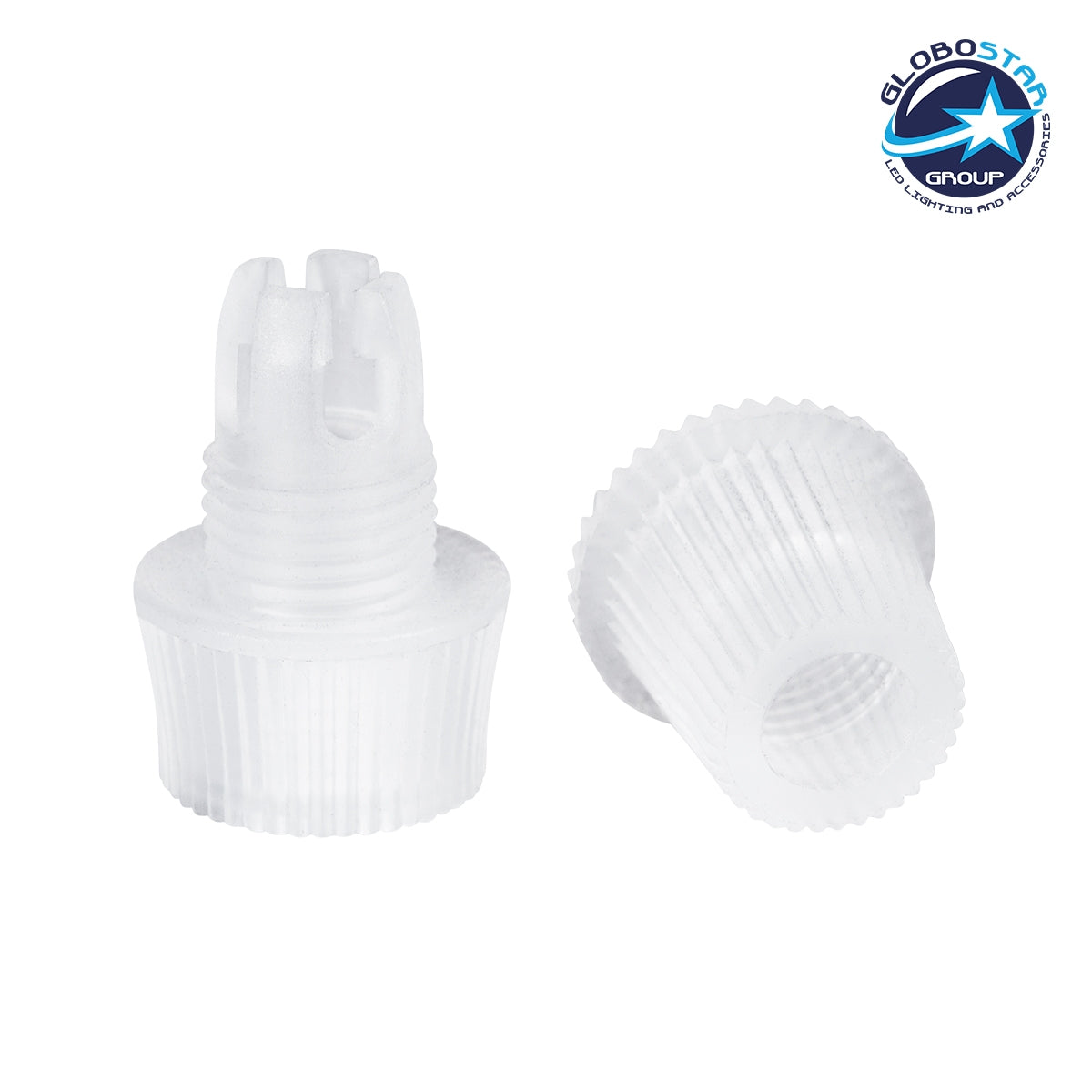 GloboStar® DIY 77562 Επιτοίχιος Στυπιοθλίπτης - Στήριγμα Καλωδίου Φωτιστικού - Φ1.6 x Υ2.3cm - Διάφανο - Πλαστικό - 5 Χρόνια Εγγύηση - ledmania.gr