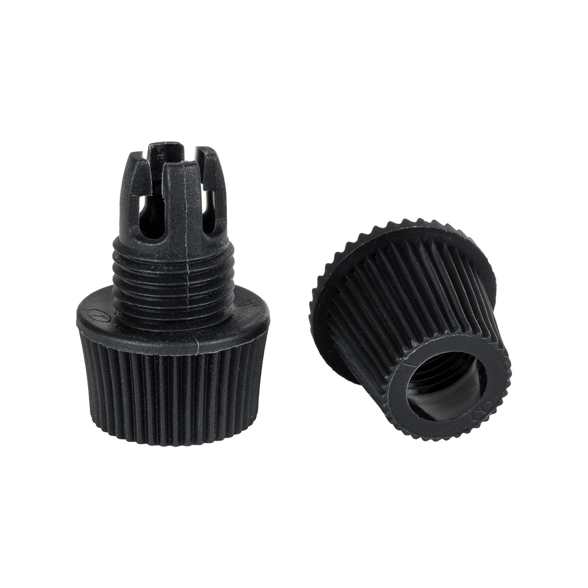 GloboStar® DIY 77564 Επιτοίχιος Στυπιοθλίπτης - Στήριγμα Καλωδίου Φωτιστικού - Φ1.6 x Υ2.3cm - Μαύρο - Πλαστικό - 5 Χρόνια Εγγύηση - ledmania.gr