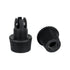 GloboStar® DIY 77564 Επιτοίχιος Στυπιοθλίπτης - Στήριγμα Καλωδίου Φωτιστικού - Φ1.6 x Υ2.3cm - Μαύρο - Πλαστικό - 5 Χρόνια Εγγύηση - ledmania.gr