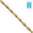GloboStar® 77624 Πλεκτό Υφασμάτινο Καλώδιο 1m 2 x 0.75mm² Μπέζ - ledmania.gr