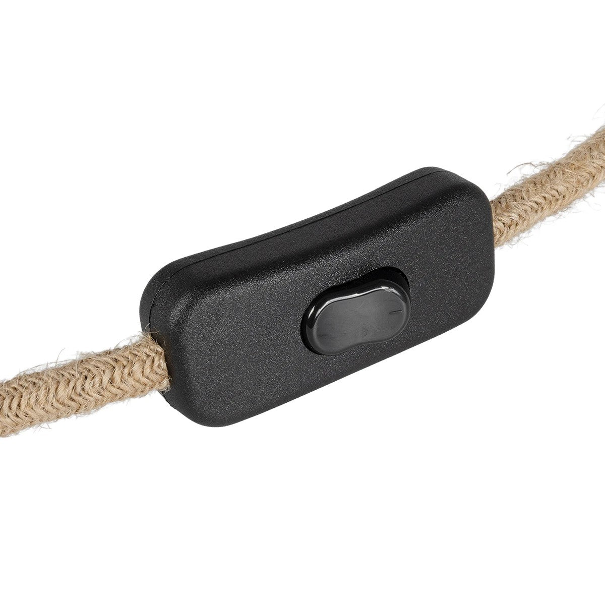 GLOBOSTAR® WHIP 77663 Μοντέρνο DIY Φωτιστικό με Υφασμάτινο Καλώδιο, Ντουί 1 x E27, Διακόπτη On/Off & Πρίζα AC 220-240V IP20 - Μπεζ & Μαύρο Νίκελ - Μ150 x Π4 x Υ4cm
