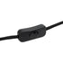 GLOBOSTAR® WHIP 77665 Μοντέρνο DIY Φωτιστικό με Υφασμάτινο Καλώδιο, Ντουί 1 x E27, Διακόπτη On/Off & Πρίζα AC 220-240V IP20 - Μαύρο & Ροζ Χρυσό - Μ150 x Π4 x Υ4cm