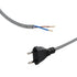 GLOBOSTAR® WHIP 77670 Μοντέρνο DIY Φωτιστικό με Υφασμάτινο Καλώδιο, με Διακόπτη On/Off AC 220-240V IP20 - Ασημί & Μαύρο - Μ140 x Π2.7 x Υ1.9cm - ledmania.gr