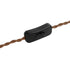 GLOBOSTAR® WHIP 77673 Μοντέρνο DIY Πλεκτό Καλώδιο με Διακόπτη On/Off AC 220-240V IP20 - Καφέ & Μαύρο - Μ140 x Π2.7 x Υ1.9cm